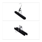 Set 5 umerase cu catifea, pentru pantaloni/fuste, negru, 15,8 x 26 x 3 cm - imagine 6