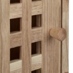 Dulap suspendat, pentru baie, 2 rafturi,  din lemn, 42 x 42 x 18 cm - imagine 7