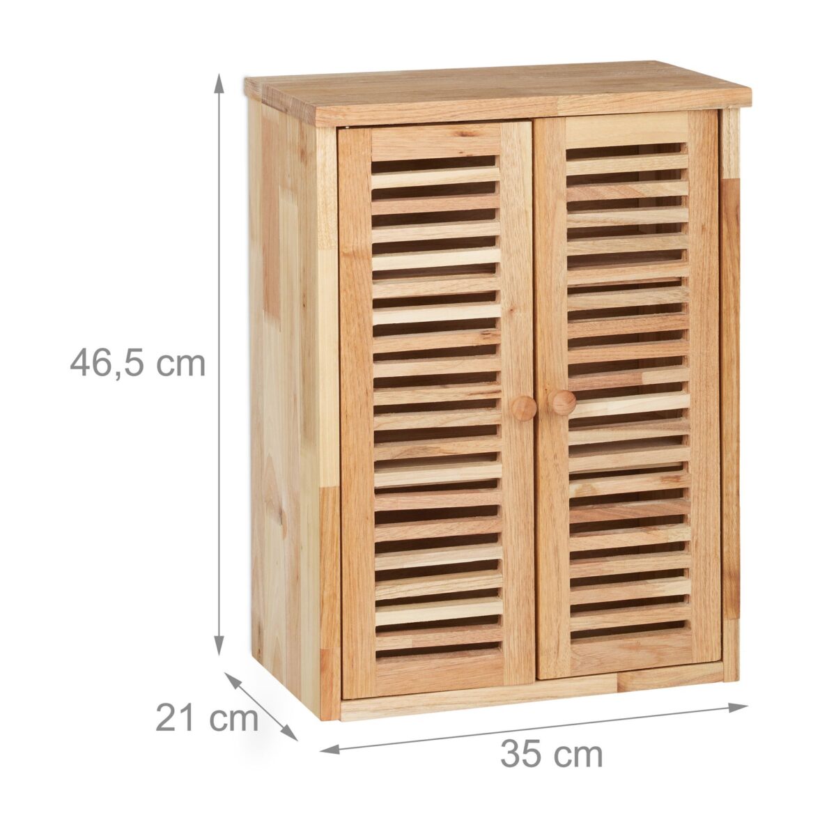 Dulap suspendat, pentru baie, din lemn,  46,5 x 35 x 21 cm - imagine 6