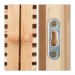 Dulap suspendat, pentru baie, din lemn,  46,5 x 35 x 21 cm - imagine 4