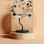 Clepsidra cu nisip, timp 15 minute, 35 x 18 x 14 cm, Relaxdays - imagine 2