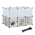 Tarc pentru iepuri si rozatoare, cu usa, 72,5 x 110 x 74 cm, Relaxdays