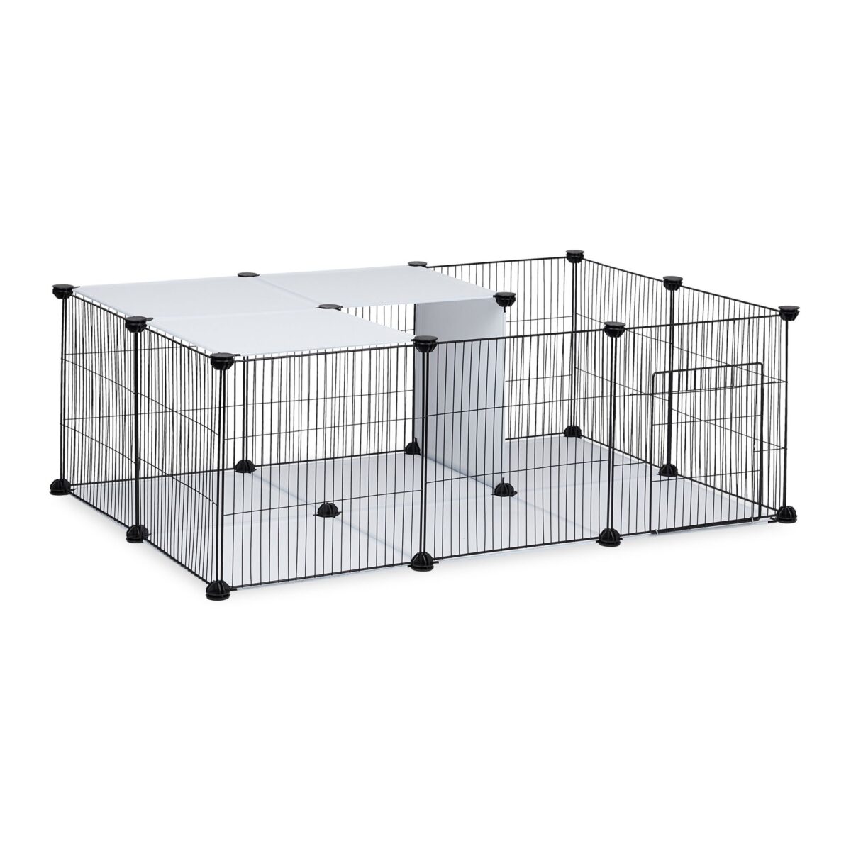 Tarc pentru iepuri si rozatoare, cu usa, 72,5 x 110 x 74 cm, Relaxdays - imagine 3
