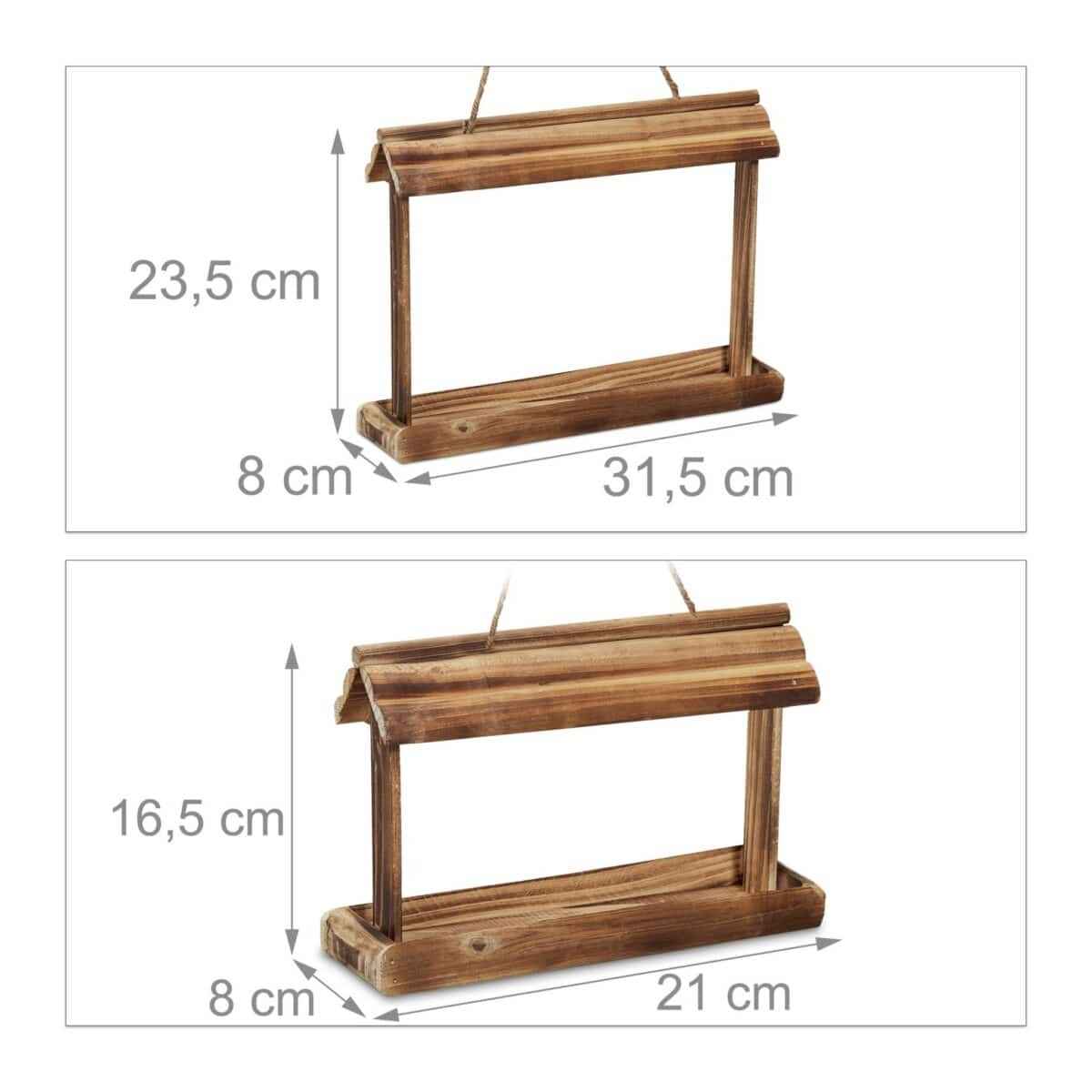 Set hranitor pentru papagali/pasari, 2 bucati, suport hrana, Relaxdays - imagine 5