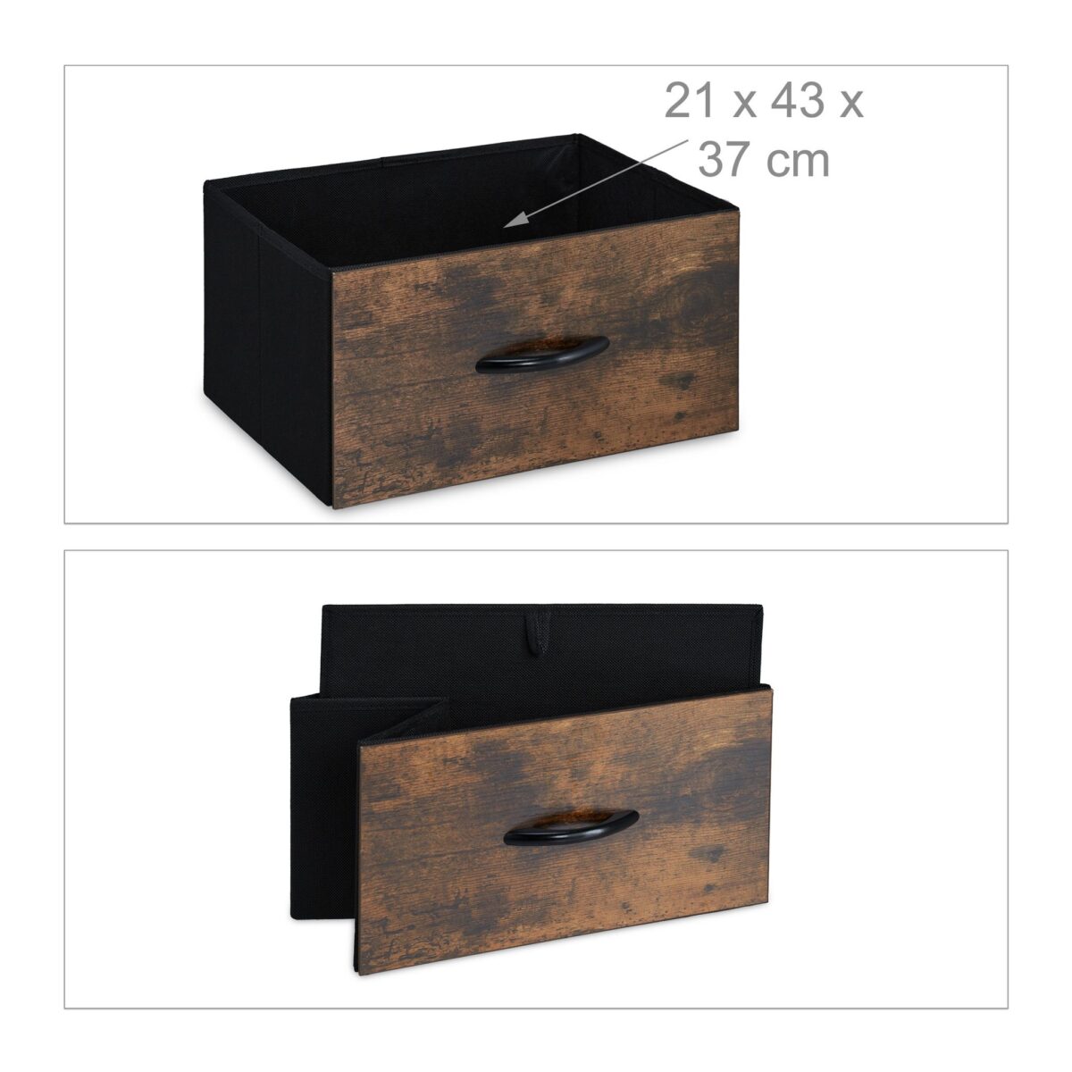 Comoda TV, cu 2 sertare, raft, din MDF cu structura metalica, 48,5 x 93 x 41,5 cm - imagine 5