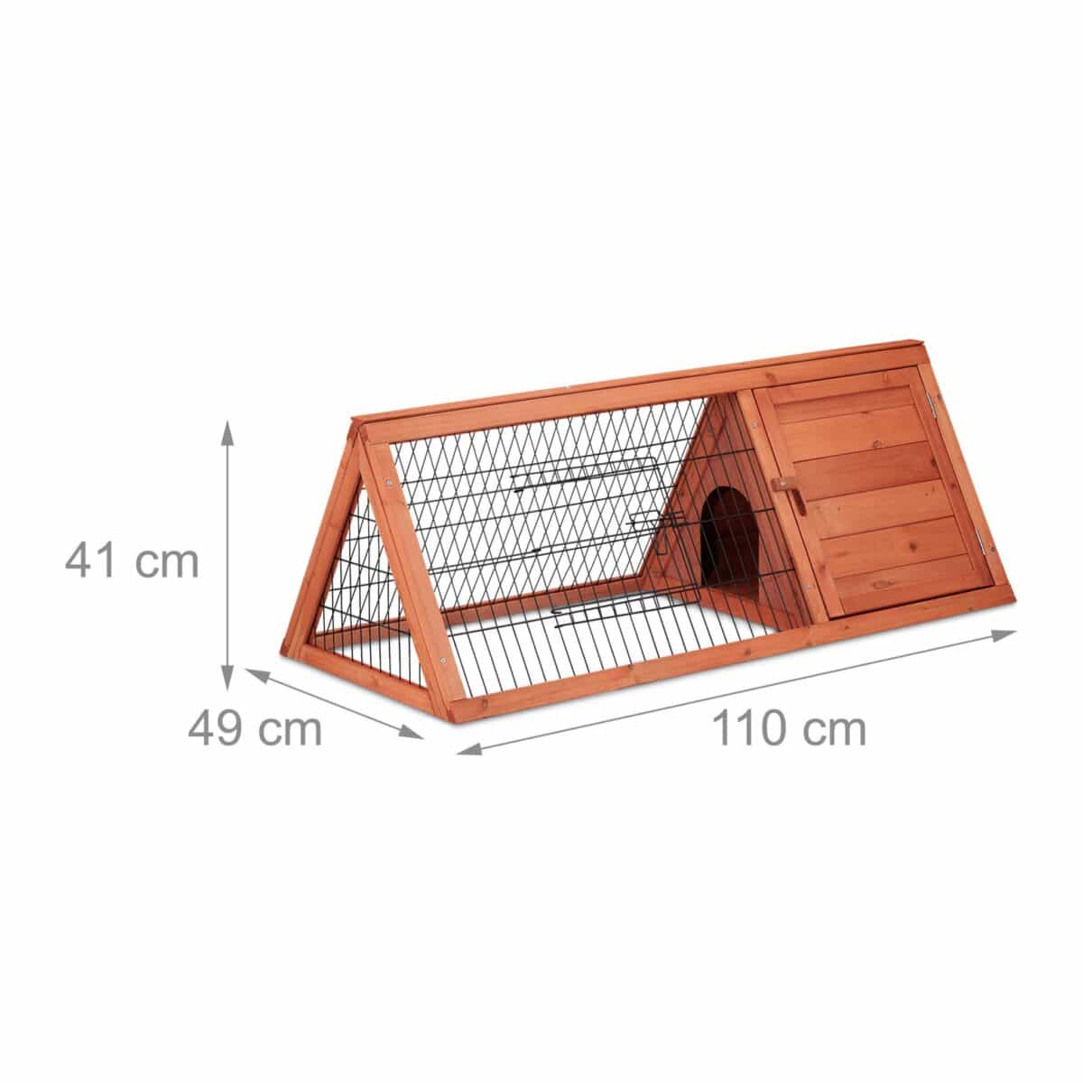 Cusca/adapost pentru rozatoare, 2 zone cu trecere libera, 41 x 110 x 49 cm - imagine 4