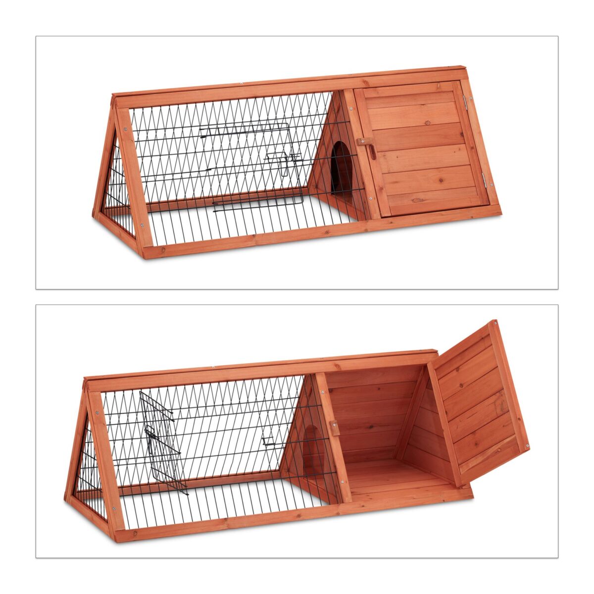 Cusca/adapost pentru rozatoare, 2 zone cu trecere libera, 41 x 110 x 49 cm - imagine 6