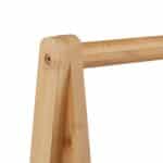 Suport din bambus pentru haine, cu raft, 120 x 67 x 35 cm - imagine 7