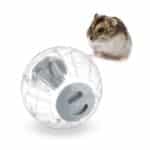 Minge de alergare, pentru rozatoare, transparent, diametru de 18,5 cm, Relaxdays