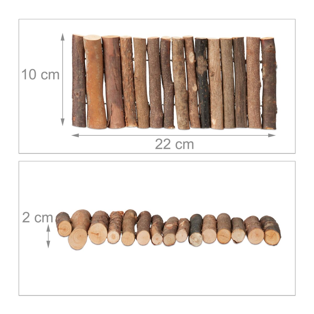 Adapost din lemn, 3 bucati, pentru rozatoare, flexibil, 2 x 10 x 22 cm, Relaxdays - imagine 4