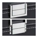 Cutie ceasuri, ochelari vedere/soare, interior catifea, aspect piele eco, negru, 9 x 33 x 20,5 cm - imagine 7