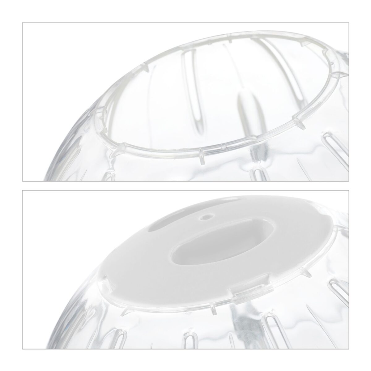 Minge de alergare, pentru rozatoare, transparent, diametru de 18.5 cm, Relaxdays - imagine 7