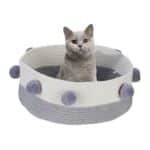 Culcus pentru pisici si caini, rotund, din bumbac, 16,5 x 41 cm