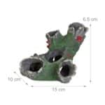 Decoratiune pentru acvariu de pesti, trunchi de copac, aspect de piatra, 6,5 x 15 x 10 cm - imagine 4