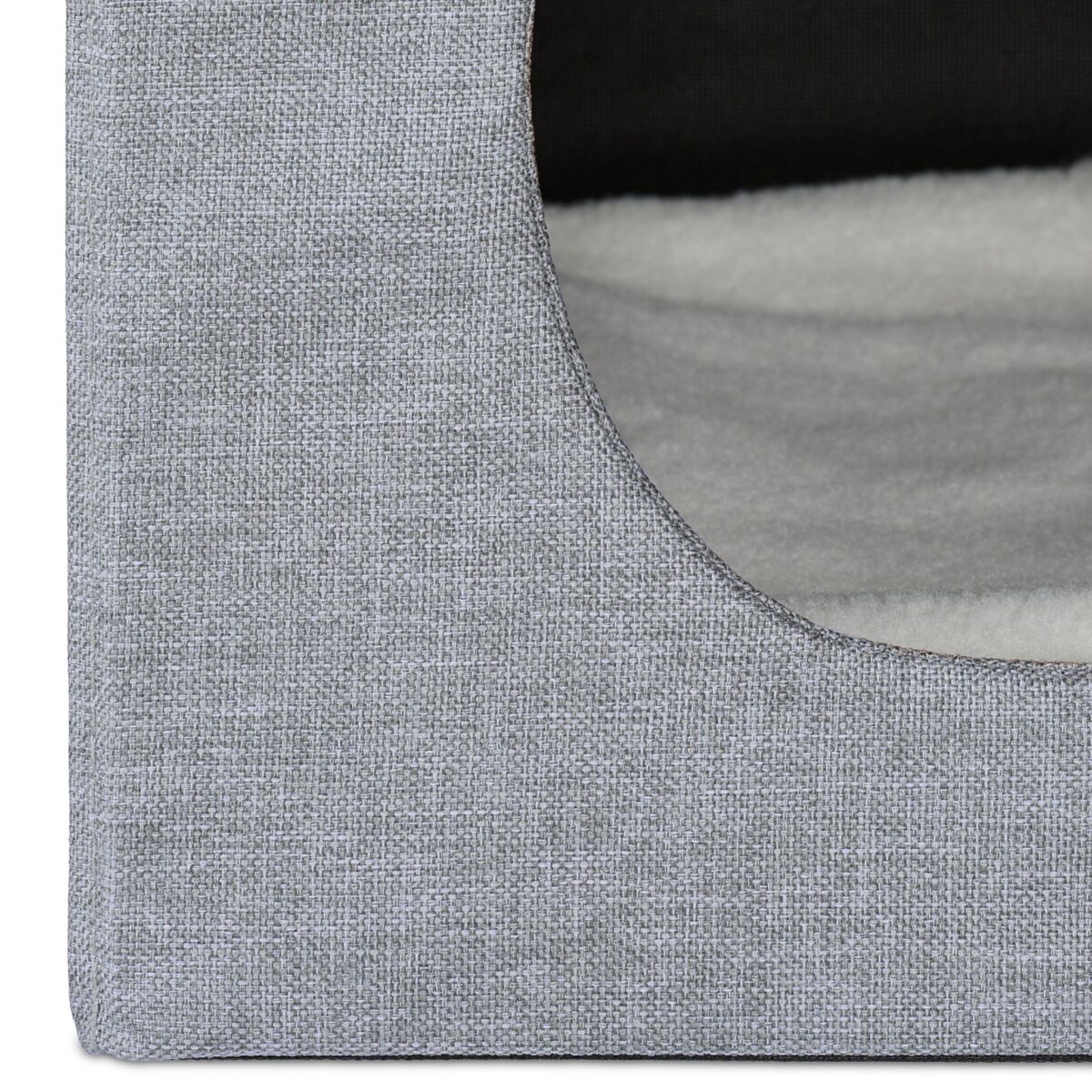 Taburet culcus pentru pisici, perna moale, gri, 44 x 40 x 40 cm - imagine 8