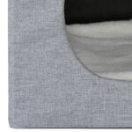 Taburet culcus pentru pisici, perna moale, gri, 44 x 40 x 40 cm - imagine 8