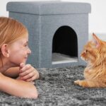 Taburet culcus pentru animale, asternut moale, 38,5 x 37 x 37 cm - imagine 3