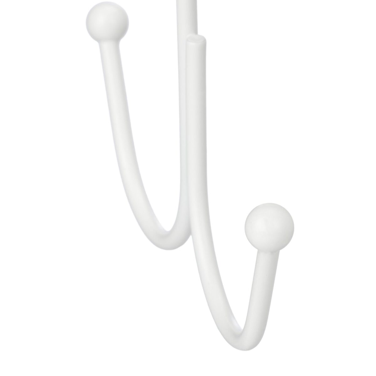 Set 3 agatatori duble pentru dulap, genti/esarfe/cravata/curele, alb, 21,5 x 11 x 1,5 cm - imagine 8