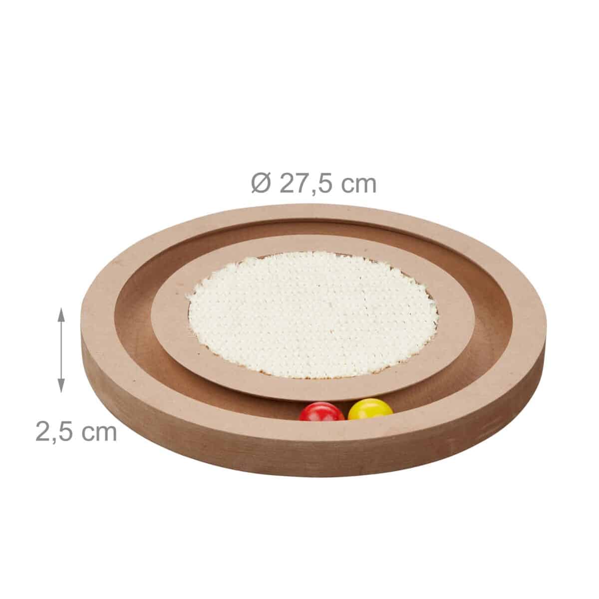 Jucarie pisici interactiva, cu placa de zgariat, 2,5 x 27,5 cm - imagine 4