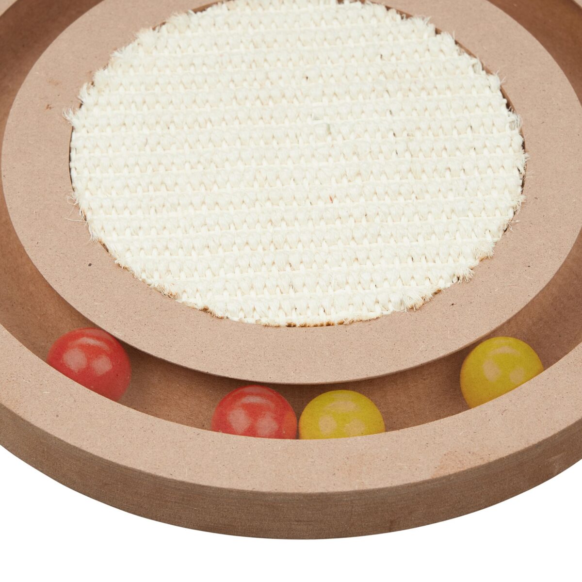 Jucarie pisici interactiva, cu placa de zgariat, 2,5 x 27,5 cm - imagine 6