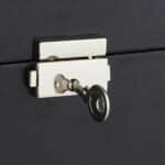 Cutie bijuterii, compartimentata, sistem de inchidere cu cheie, negru, 18,5 x 24 x 19 cm - imagine 7