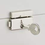 Cutie bijuterii, compartimentata, sistem de inchidere cu cheie, piele ecologica, negru, 9,5 x 23 x 17,5 cm - imagine 7