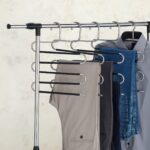 Set 4 umerase pentru pantaloni, 38 x 32,5 x 1 cm, Relaxdays - imagine 2