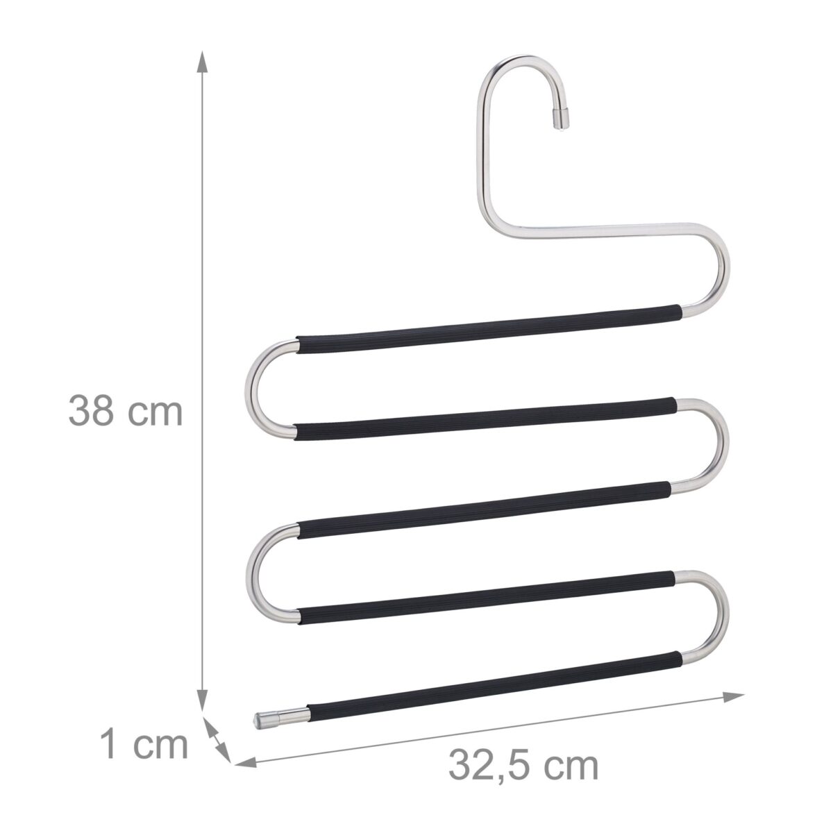 Set 4 umerase pentru pantaloni, 38 x 32,5 x 1 cm, Relaxdays - imagine 4