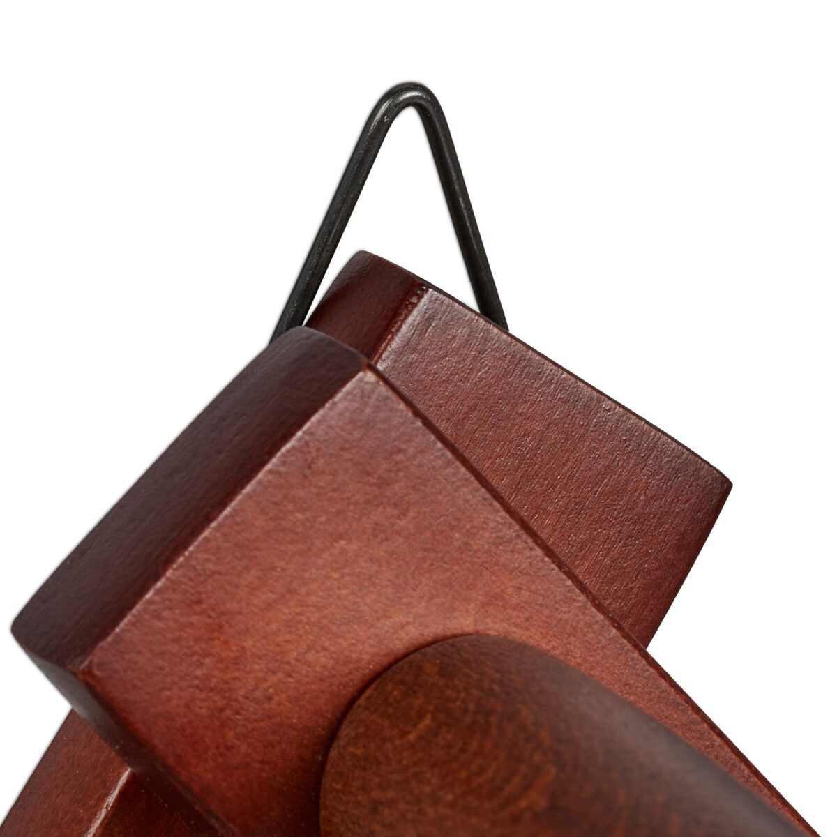 Cuier pliabil de perete, 10 carlige, dimensiuni 40 x 10 cm, maro, Relaxdays - imagine 8