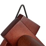Cuier pliabil de perete, 10 carlige, dimensiuni 40 x 10 cm, maro, Relaxdays - imagine 8