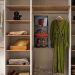 Set 2 organizatoare textile pentru dulap, cu cate 3 compartimente, 2 x 73 x 30 x 30 cm - imagine 2
