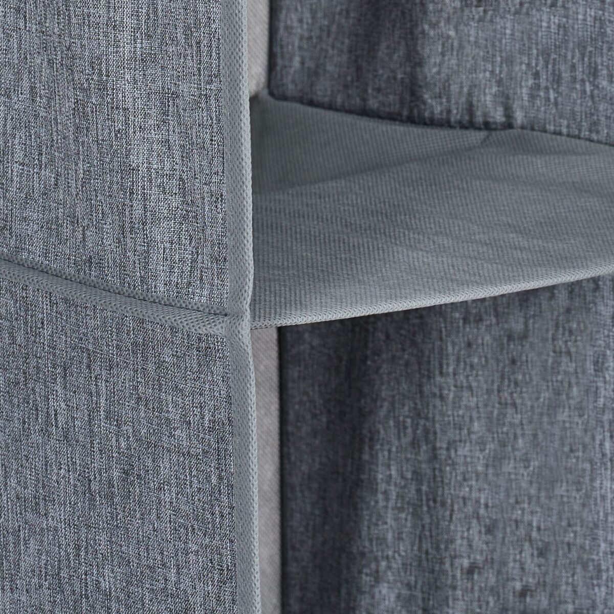 Set 2 organizatoare textile pentru dulap, cu cate 3 compartimente, 2 x 73 x 30 x 30 cm - imagine 8