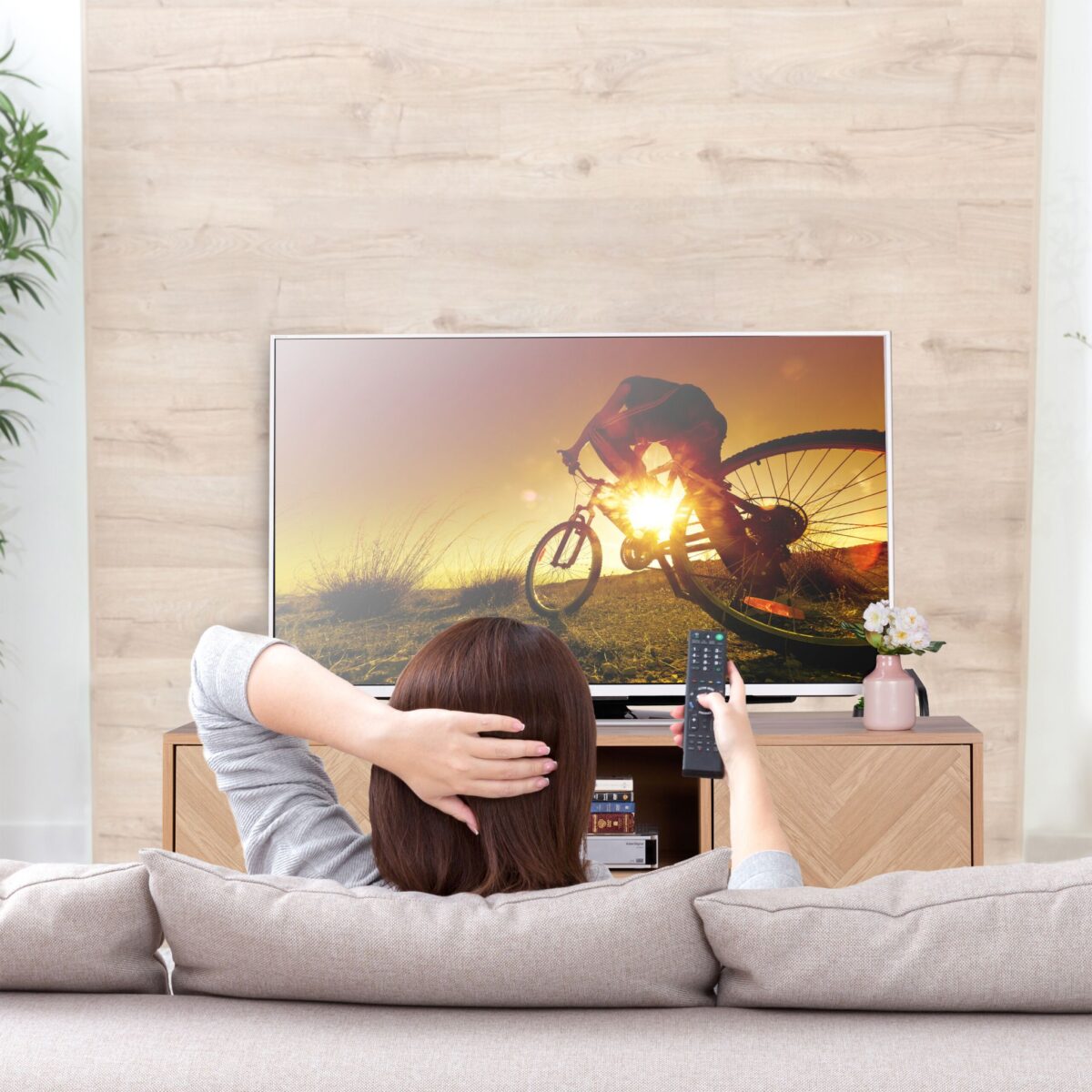 Comoda TV design retro din pal, 2 dulapuri si 2 rafturi, structura metalica, 60 x 120 x 38 cm - imagine 3