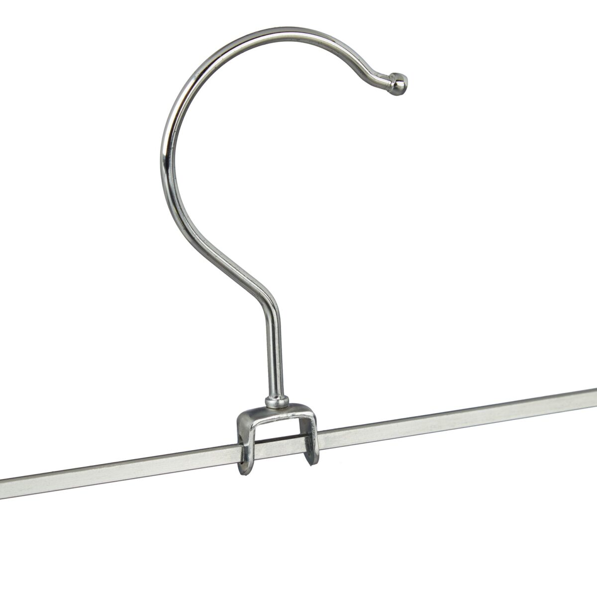 Set 25 umerase metalice, cu 2 cleme, carlig rotativ 360°, 11,5 x 35 x 2 cm - imagine 5