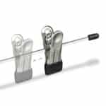 Set 5 umerase din lemn, cu 2 cleme, carlig rotativ 360°, 17 x 37,5 x 2,5 cm - imagine 8