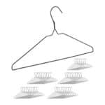 Set 48 umerase metalice pentru haine, 21 x 41 x 0,2 cm, Relaxdays
