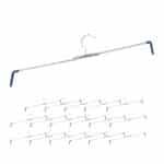 Set 18 umerase metalice pentru pantaloni, 13 x 51,5 x 1,5 cm, Relaxdays