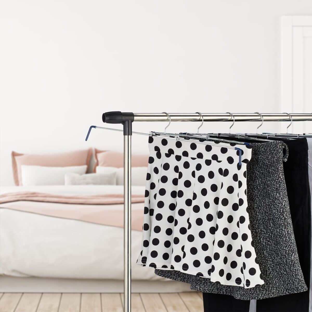 Set 18 umerase metalice pentru pantaloni, 13 x 51,5 x 1,5 cm, Relaxdays - imagine 3