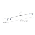 Set 18 umerase metalice pentru pantaloni, 13 x 51,5 x 1,5 cm, Relaxdays - imagine 4
