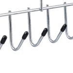 Set 3 umerase metalice cu 12 agatatori, 15 x 35 x 4 cm, Relaxdays - imagine 6