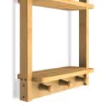 Etajera pentru baie, 3 rafturi, bambus, 70 x 28,5 x 10 cm, maro - imagine 4