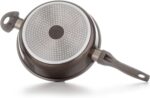 Set oale, tigai si ustensile, 15 piese, cu capace din sticla, accesorii de bucatarie incluse, pentru suprafete de gatit cu inductie, gaz, electrice, ceramice, maro - imagine 4