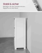 Dulap universal, pentru baie/buatarie, 3 sertare, 32 x 30 x 81 cm, alb mat - imagine 3