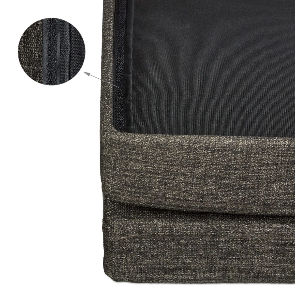 Taburet cu spatar, cu spatiu depozitare, capacitate 300 kg, maro, 73 x 76 x 38 cm - imagine 10