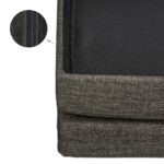 Taburet cu spatar, cu spatiu depozitare, capacitate 300 kg, maro, 73 x 76 x 38 cm - imagine 10
