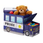 Taburet "Police" cu spatiu depozitare pentru camera copiilor, 33 x 27 x 56 cm