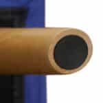 Banca tip taburet, picioare lemn, spatiu depozitare, albastru, 39,5 x 79,5 x 39,5 cm - imagine 7