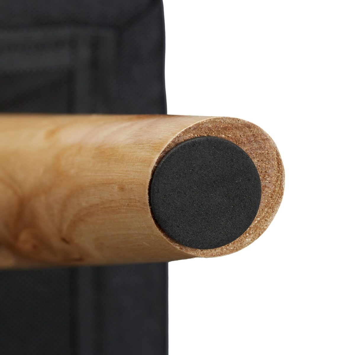 Banca tip taburet, picioare lemn, spatiu depozitare, negru, 39,5 x 79,5 x 39,5 cm - imagine 7