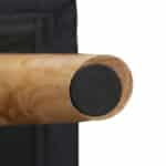 Banca tip taburet, picioare lemn, spatiu depozitare, negru, 39,5 x 79,5 x 39,5 cm - imagine 7
