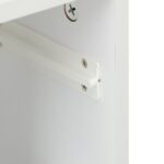 Noptiera cu sertar si raft, MDF, alb, 41,5 x 39 x 31 cm - imagine 10